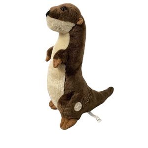 Tennessee Aquarium Otter Plush The Petting Zoo Brown Tan Standing River Sea 13"